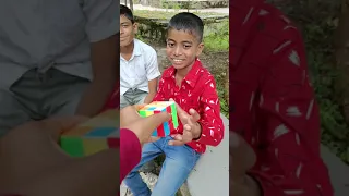 First 3 by 3 cube solving from kartik#short #cuber #viralvideo