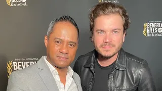 EMILE HIRSCH w/ TYRONE TANN - “BAU, ARTIST AT WAR” Movie Premiere -  BEVERLY HILLS FILM FESTIVAL