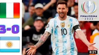 Argentina Vs Italy 3 -0 highlights football todeys full match 2022