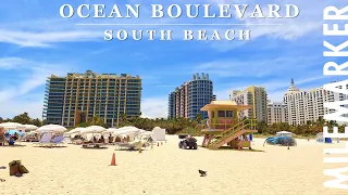 South Beach & Ocean Drive Scenic Walk - [Miami Beach, Florida] - 4K Walking Tour with Binaural 🎧