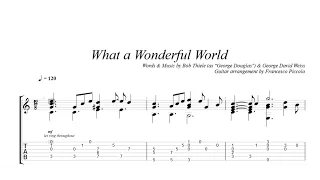 Fingerstyle Guitar - Louis Armstrong - What A Wonderful World C (From Hits Collection Nr.4)