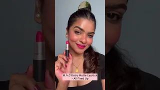 Top 5 superstar lipsticks from M.A.C Cosmetics (on Indian skin) #shorts