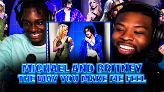 BabanTheKidd FIRST TIME reacting to Michael Jackson & Britney Spears - The Way You Make Me Feel!!