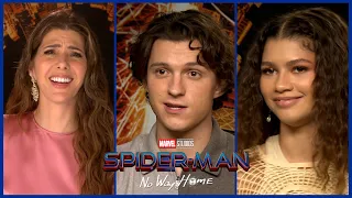 SPIDERMAN: Backstage with NO WAY HOME stars Tom Holland, Zendaya, Marisa Tomei & Jacob Batalon