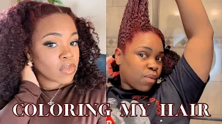 HOW TO COLOR NATURAL HAIR WITHOUT BLEACH | USING LOREAL HICOLOR MAGENTA