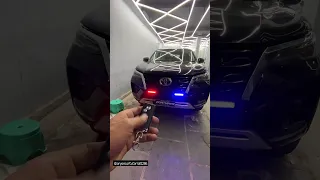 Police Light Installed Successfully in Fortuner ✨🖤. do subscribe ❗ #shorts #viral #toyota