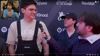 CARRE REACCIONA a su ENTRADA en la ALFOMBRA de la VELADA