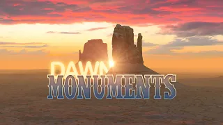 Dawn Monuments 3D Screensaver 4K 60 FPS