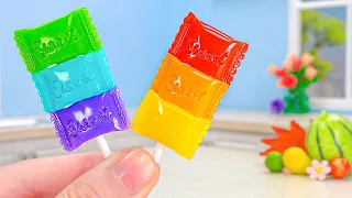 Coolest Miniature Rainbow Ice Cream Recipe For Summer | Sweet Tiny Fruit Dessert Tutorial