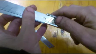 Как поменять лезвие в строительном канцелярском ноже