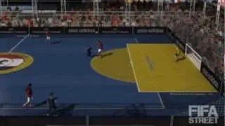 FIFA Street DEMO - Flicking it over Ibrahimovic's head and ending it with a decent goal