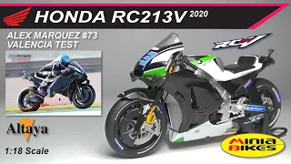 EP333 | ALEX MARQUEZ (2020) | HONDA RC213V VALENCIA TEST | ALTAYA | 1:18 SCALE | MOTOGP | DIE CAST