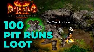 Summon Necro - 2 rare finds in the Pit! - 100 Pindle & Pit runs Diablo 2 Resurrected