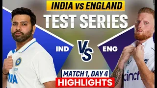 India Vs England 1st test highlights 2024 | India VS England full match highlights | IB Cricket | VR