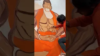 Bajrangbali special painting 🚩 Hanuman chalisa 🙏 #hanuman #jaishreeram #painting