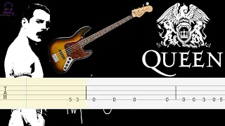 Another One Bites The Dust - Queen [Bass Tabs Tutorial]