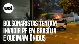 Bolsonaristas incendeiam ônibus após prisão do Cacique Serere em Brasília