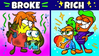 POP IT! RICH VS BROKE || How To Become Popular Funny Situations By Avocado Couple