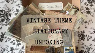 VINTAGE THEME STATIONARY UNBOXING | YOUR CREATIVE STUDIO