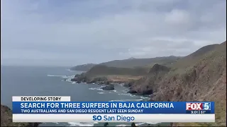 Update on the search for three missing surfers in Baja California