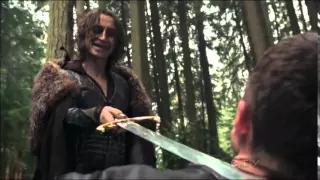 Rumpelstiltskin-Charming sword fight Once Upon A Time Finale 1x22 A Land Without Magic