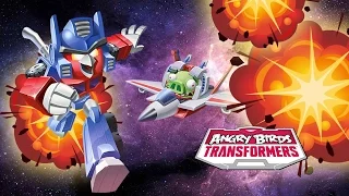 ANGRY Birds Transformers ЗЛЫЕ ПТИЧКИ  трансформеры прохождение мультик видео для детей МИСТЕР КЕКС