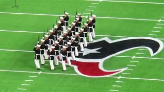 Texans vs Colts 2019 -- United States Marine Corps Silent Drill Platoon