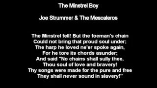 The Minstrel Boy - Joe Strummer & The Mescaleros