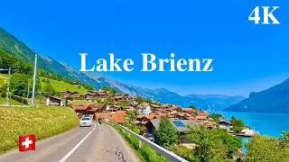 Driving in Switzerland 4K| Lake Brienz-Interlaken| Most Scenic Swiss Roads, Amazing Beautiful Nature