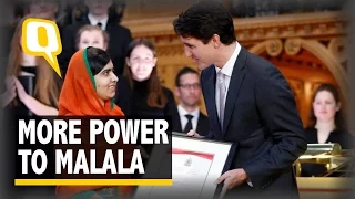 The Quint: Malala Now An Honorary Canada Citizen, Rocks Parliamentary Address