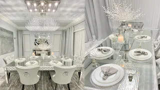 NEW GLAM DINING ROOM UPDATE | Budget friendly glam decor ideas