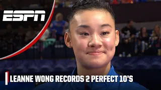 Florida’s Leanne Wong records TWO PERFECT 10s in win vs. Auburn | ESPN Gymnastics