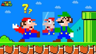 Super Mario Bros. But What If Mario Lost His Mustache?? | Game Animation