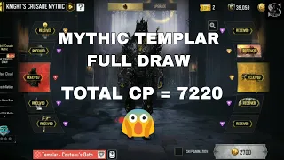 Buying Mythic Templar Full Draw | Knight's Crusade Mythic Draw | Legendary PP19 Bizon | COD Mobile