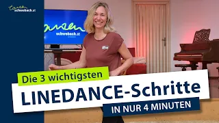 Die 3 wichtigsten LINEDANCE-Schritte in nur 4 Minuten - Tanzschule Schwebach - danceflix.at