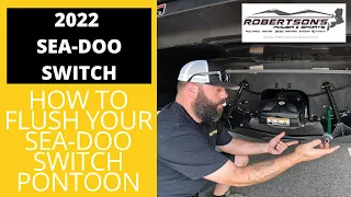 How to flush a Sea-Doo Switch Pontoon/Run it on a garden hose