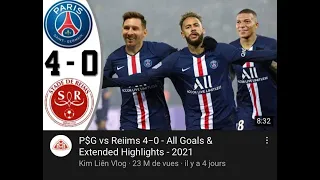 PSG vs Reims 4-0 All Goals Highlights 2021