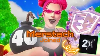 🥇Merstach JOINED 2xLegion😈🫠 and DROPS a 46 BOMB /@merstach#fortnite #gaming