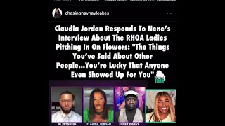 Nene leakes and Claudia beef