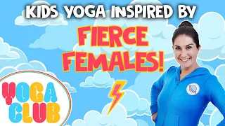 Kids Yoga About Fierce Females! ⚡ Yoga Club (Week 25) | Cosmic Kids