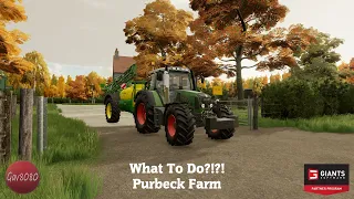 What To Do?!?! - Purbeck Farm - Farming Simulator 22