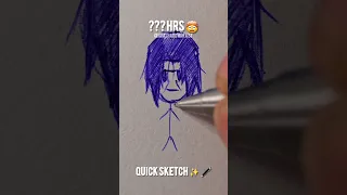 How To Draw Itachi 10sec ,3min ,25 min ✨️🖊 #shorts #satisfying