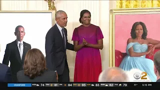 Portraits of Barack & Michelle Obama unveiled at White House