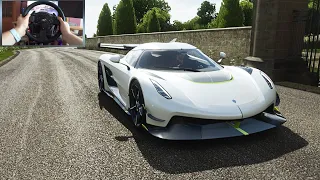 Driving a Koenigsegg Jesko - Forza Horizon 4 | Thrustmaster TX gameplay