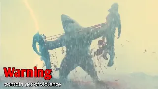 King Shark Rips A Soldier In Half