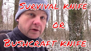 Survival vs Bushcraft Knifes What is is the Difference