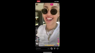 Miley Cyrus - Instagram Live Stream - 10/20/2019