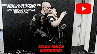 DEFENSA VS AMENAZA DE CUCHILLO 🔪🔪 POR LA ESPALDA (A CORTA DISTANCIA) #modernokravmaga