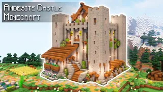 Minecraft: How to build an Andesite Medieval Castle | Tutorial