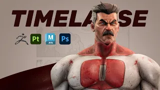 Zbrush Timelapse - Sculpting Omni Man